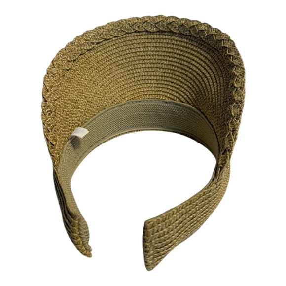 Straw Visor Summer Straw Sun Hat - Picture 6 of 10